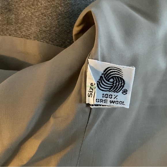 Vintage Christian Dior Double Breasted Brown Blazer Velvet Collar/Cuffs Sz 14 - Picture 9 of 9